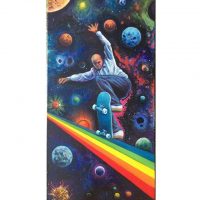 The painting I did of Brian Anderson for Nike’s recent art show for make a wish foundation.